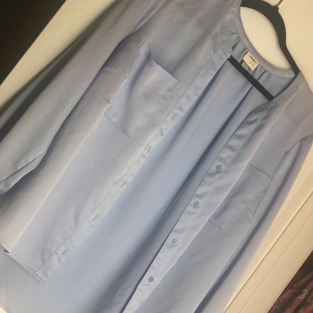 Baby Blue Button down - Picture 2 of 3